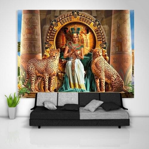 Egypt Pharaoh Tapestry Sofa Table Bed Cover Home Decor
