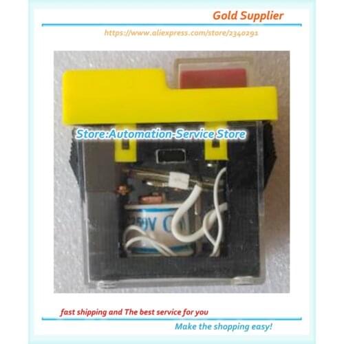 Machine Electrmagnet Waterproof Push button KJD6 5E4 AC 250V 6A 4A Saw Cutter Drill On Off Switches Control Box Switch Cutter