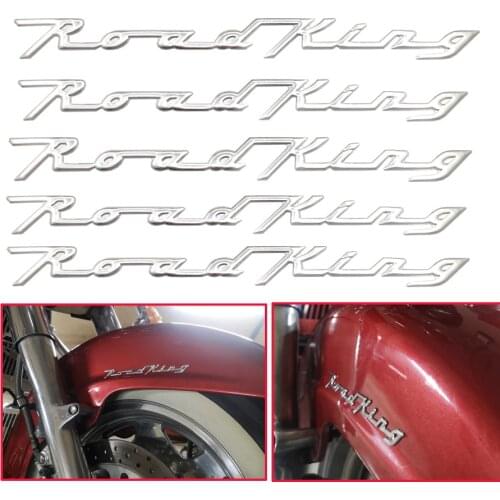 5PCS/Set Motorcycle Decals Stickers Chrome 3D 110/105th Anniversary Motorbike Emblem Badge For Harley Davidson Road King FLHRC