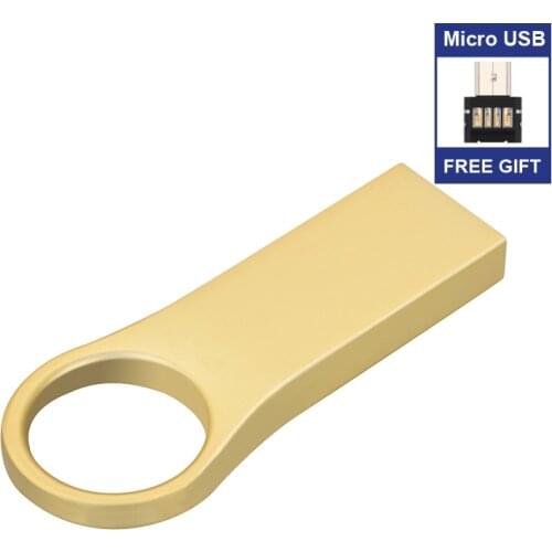 USB 2.0 Flash Drive 8gb 16gb 32gb 64gb 128gb pendrive high speed pen drive memory stick Free type c or micro adapter