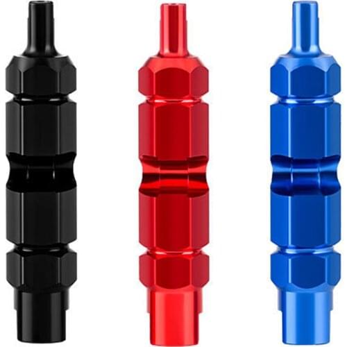 Air Valve Wrench Aluminum Alloy Bike Valve Core Remover Portable Tire Nozzle Removal Spanner Bicycle Repair Tools