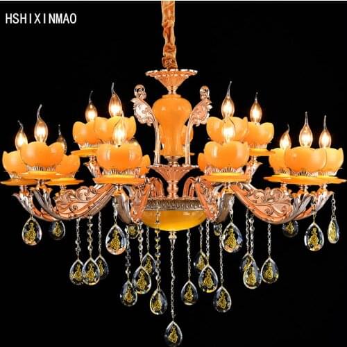HSHIXINMAO Marble crystal zinc alloy CHANDELIER CHANDELIERS villa living room chandelier Hotel