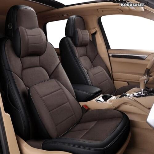 Kokololee Custom Leather car seat covers For SUBARU XV Outback Impreza LEGACY Forester Tribeca Automobiles Seat Covers cars seat