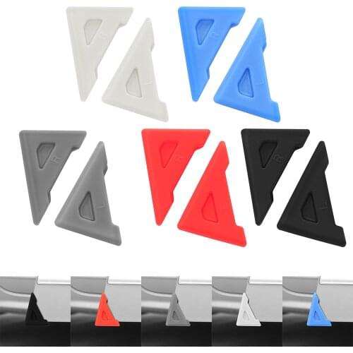 Hot 2Pcs Silicone Car Door Corner Cover Bumper Crash Scratch Protector Anti-Scratch Crash Protection Auto Care Tool Car-styling