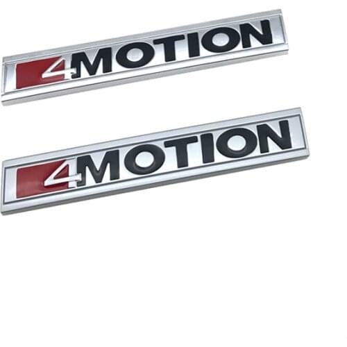 1PCS 3D Metal 4 MOTION 4motion Sticker Car Rear Trunk Body Emblem Decal for Volkswagen GOLF Polo Tiguan Jetta Car Styling