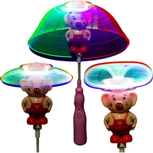 Cartoon Shape Shark Yellow Duck and Piggy Wind Spinner Glitter Toys 3 Different Types to Choose Presents for Birthday