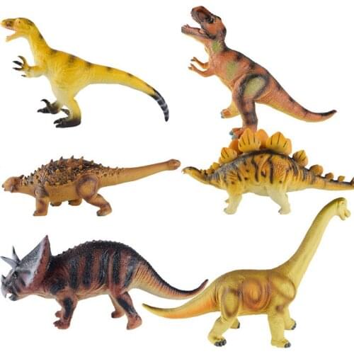 Soft Dinosaur Children Toys Model Decoration Holiday Gift Adult Collection Tyrannosaurus Rex Stegosaurus Boy Birthday Gift
