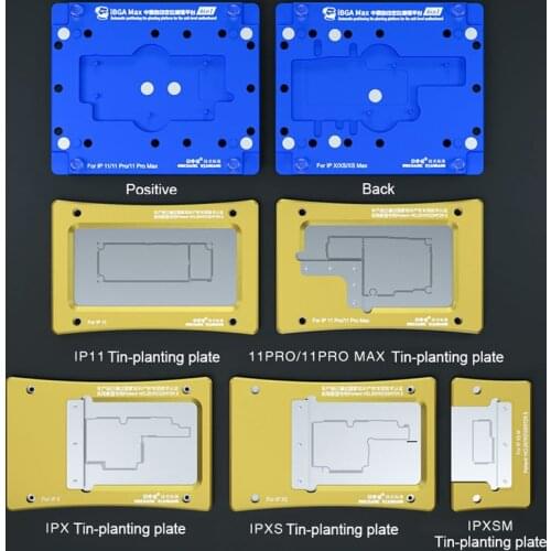MECHANIC iBGA Max BGA Stencil Reballing Kit for iPhone X / XS / XS MAX / 11/11 Pro / 11Pro MAX Motherboard Planting Tin Fixture