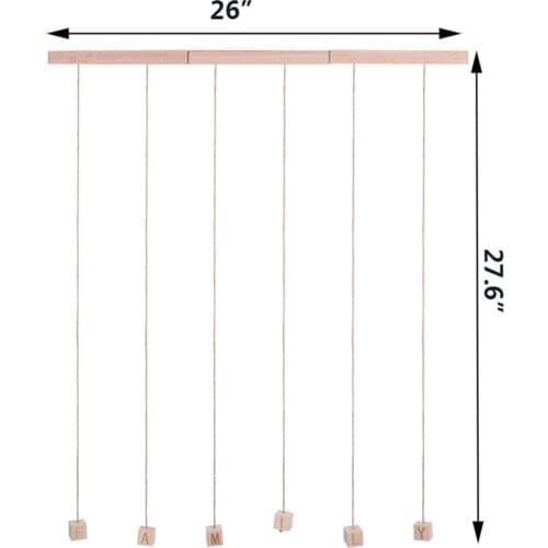 Nosii DIY FAMILY Photo Display Wall Hanging Picture Frame Collage With 20 Clips Home Office Decor Frame Photo Background Box Set