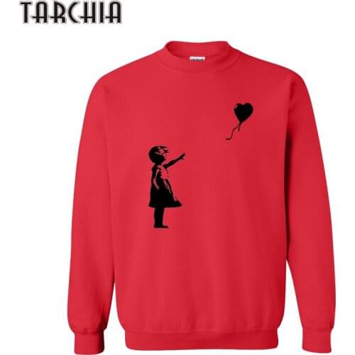 TARCHIA 2021 New Pullover Hoodies Kcco Balloon Girl Banksy Sweatshirt Personalized Coat Casual Parental Survetement Homme Boy