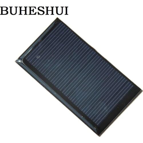 BUHESHUI Wholesale Mini 0.5W 6V Solar Panel Solar Cell Polycrystalline Solar Toy Panel Education Kits Epoxy 80*45MM 500Pcs/lot