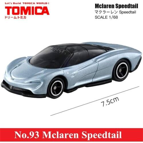 Original Tomy Mini No.93 Sport Racing Car Silver Scale 1/68 Alloy Diecast Metal Collection Model Toy For Children Baby 798637