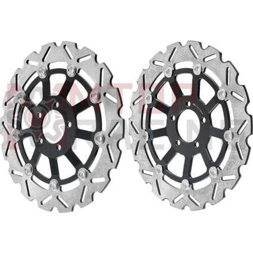 Pair Front Brake Disc Rotors for Kawasaki ZR1100 A1-A4 Zephyr (1992-1995) ZR1100 B1-B5 Zephyr 1996-2006 ZRX1100 C1-C4 1997-2000