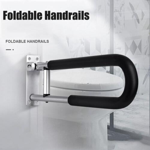 Bathroom Grab Bar Rails 23.6inch Toilet Handrails Safety Bar Grips Hand Support Guard Frame For Elderly Bariatric Handicapped