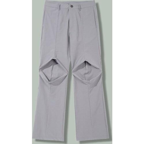 Hip Hop Plain Breathable Casual Trousers Men Harajuku LooseStraight Wide Leg Pants Autumn Streetwear Baggy Joggers Sports Pants