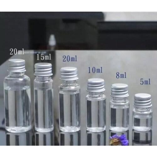 10pcs 5/10/15/20/30/50/60/100ml Plastic Bottle Jar Aluminum Screw Cap Empty Make up Liquid Tube Cosmetic Container Perfume Vials
