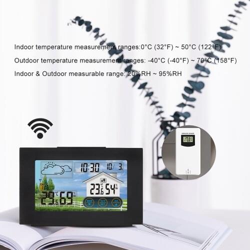 Smart Indoor/Outdoor Electronic Wireless Thermometer Hygrometer Professional LCD Temperature Humidity Meter Weather Station