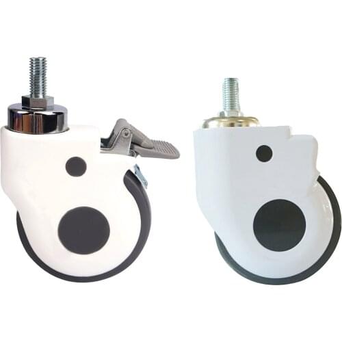 Universal TPR Caster Wheels Replacement For Carts Furniture Trolley Office Chair Caster Protect Your Floor Quiet Rolling Over