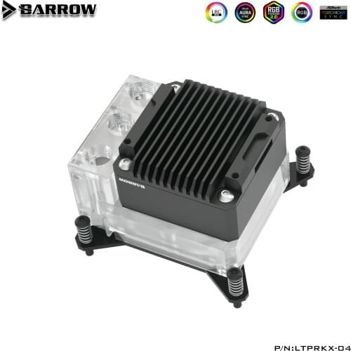 Barrow Water Pump+CPU Block Combo use for Intel X99 X299 Socket LGA2011 2066 A-RGB Light to 5V 3PIN AURA Water cooling Cooler