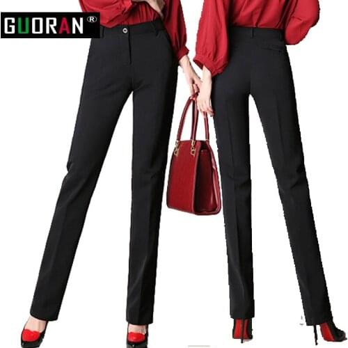 YUKIESUE Women's Straight Trousers