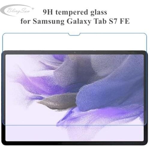 Tempered Glass Screen Protector for Samsung Galaxy Tab S7 FE 2021 12.4 inch SM-T730 T736B T730 9H Glass Protective Film 2.5D