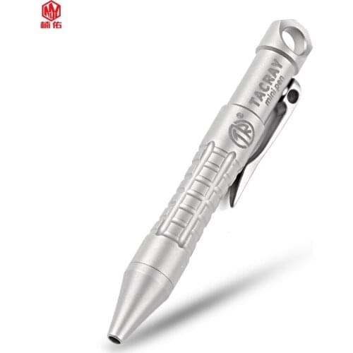1PC Multifunction Tactical Bolt Pen Portable Equipment EDC Pen Titanium Alloy Bolt Spring Press Signature Writing Pen Gel Pen