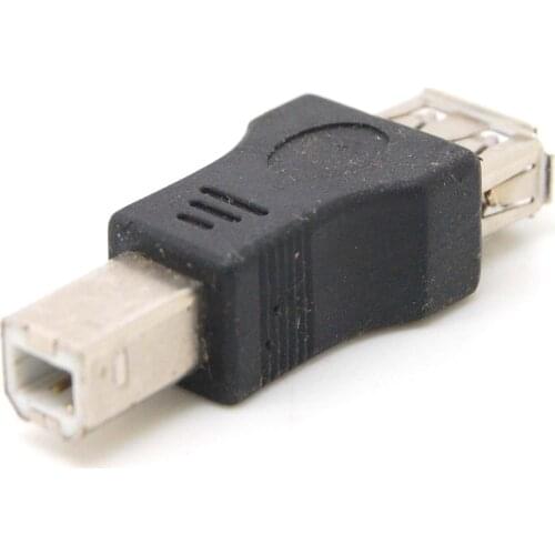 10pcs USB PRINTER ADAPTER CONVERTER A FEMALE TO B MALE F/M