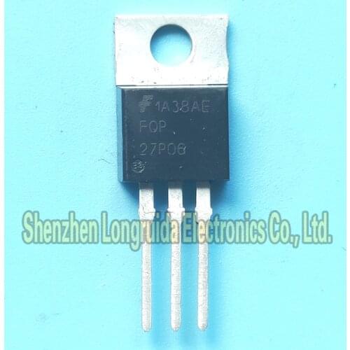 10PCS FQP27P06 27P06 TO-220 MOSFET TRANSISTOR 27A 60V
