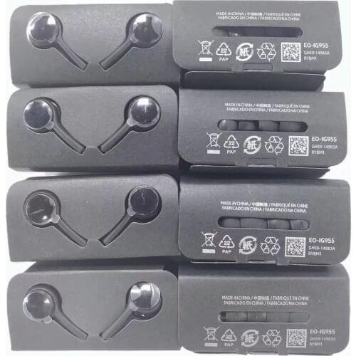 10Pcs/lot Earphones EO IG955 3.5mm In-ear Wired Mic Volume Control Headset For Samsung S10 S9 S8 S7 S6 Hua Wwei Smartphone