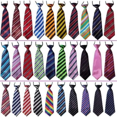 100PC/Lot Stripes Large Dog Neckties Elastic Bands Dog Ties For Big Dogs Bowties Pet Dog Grooming Accessories