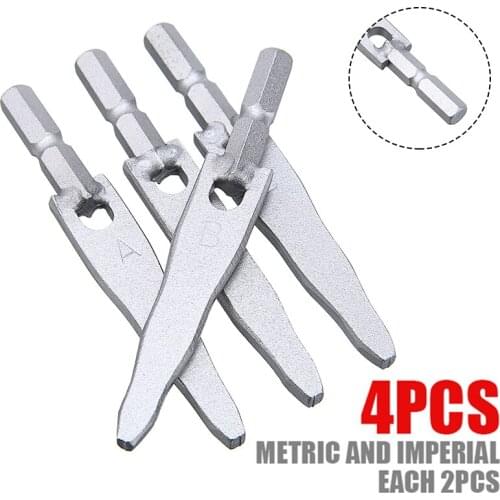 4pcs Tube Expanders Copper Pipe Swaging Tool Cross Screwdriver Drill Bit Aluminum Tube Expander Repair Expanding Tools