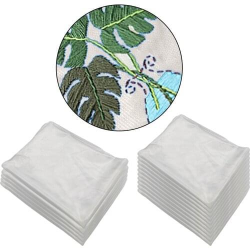 5/10Sheet Transfers Water Soluble Embroidery Stabilizer Backing Fabric Paper