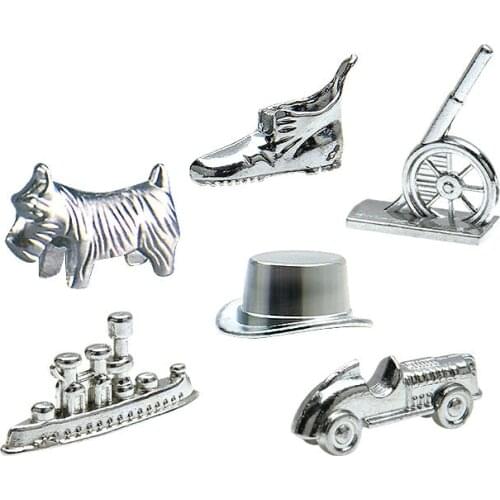 6 Pcs/Set Alloy Chess Pieces Board Games Accessories Game Pieces