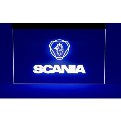 Acrylic Decorative Plate Special Gift Beer Bar Pub Club Neon Sign Scania Car Rgb Led Multi Color