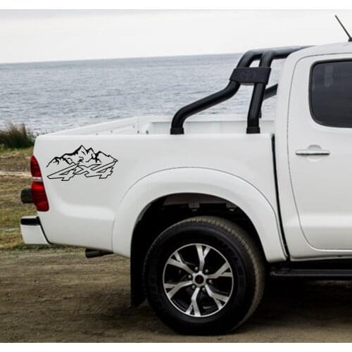 Car stickers left and right 4x4 moutain off road sticker decal vinyl for pickup and truck adventure mud car decal