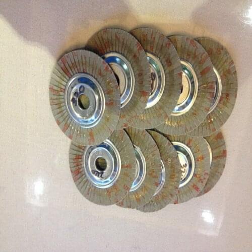 Free shipping of 10pcs/set steel core 80#-320#100*16mm soft flap discs wheels for angel grinder steel metal polishing sanding