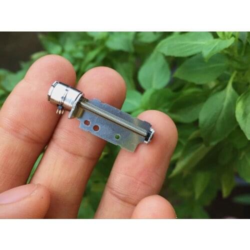 Free shipping 5pcs 6.5mm 2 phase 4 wire precision stepper motor with screw slide for digital products/precision instruments/toys