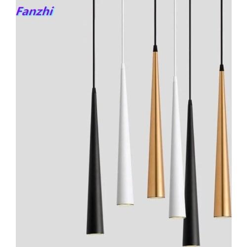 Dimmable COB Cone LED Modern pendant light Aluminum&metal home 7W 9W 12W 15W hang lamp living room bar cafe droplight fixture