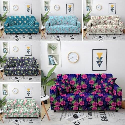 3D Floral Sofa Cover Elastic Stretch Sofa Silpcover Anti-dirty Couch Cover Spandex Sofa Protector for Living Room