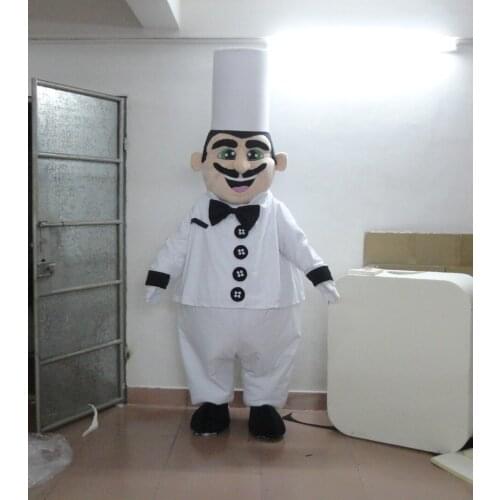 Hot Sale Cook Mascot Costume Adult Size Chef Mascot Costume fancy dress for Birthday Halloween parties