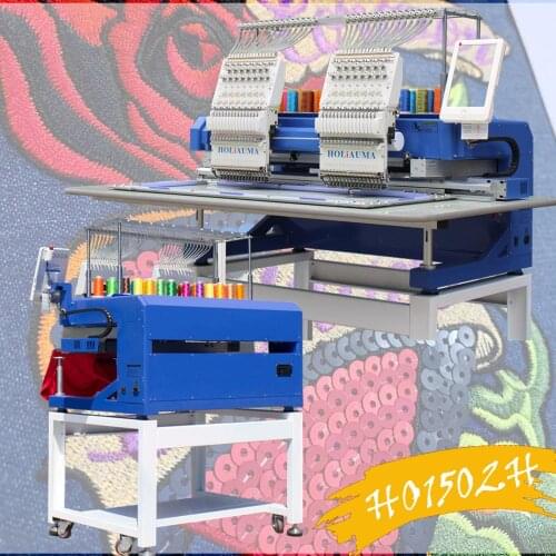 China 10 years service ! Auto oiling system DAHAO computer embroidery machine sewing machine 2 head 15 needle price in Africa