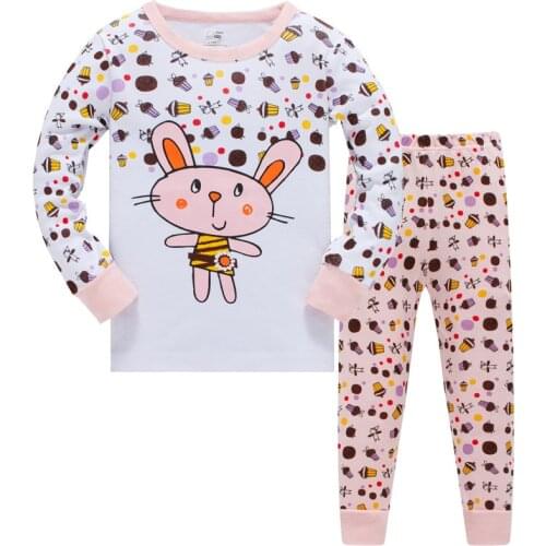 Children Sets Girl Boys Mermaid Rabbit Cartoon Space Nightwear Girls Family Pajamas Kids Clothes Sleepwear Baby Cotton Pyjamas