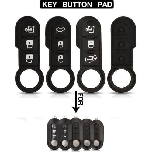 Kutery 20pcs Remote Car Key Case buttons For Fiat 500 Panda Punto Bravo Doblo Peugeot Boxer Citroen Relay Ducato Lancia Musa