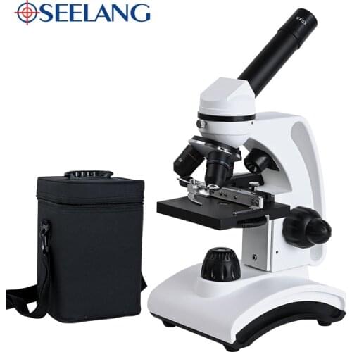 1600X HD Monocular Biological Microscope +1.3MP electronic eyepiece+14 PCS accessories LED endoscope Student Educational