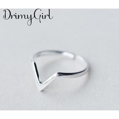 Charming Boho Letter V Rings For Women Vintage Finger Ring 2021 Knuckle Female Fashion Jewelry Wedding Gifts