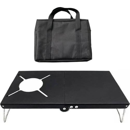 Portable Foldable Table Mini Camping Outdoor FurnitureTables Picnic stainless steel Ultra Light Folding Desk 32 x 21 x 8 cm