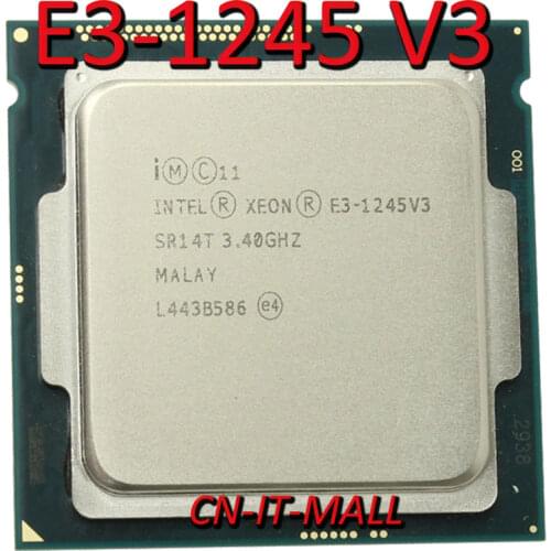 Intel Xeon E3-1245 V3 CPU 3.4GHz 8M 4 Core 8 Threads LGA1150 Processor