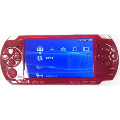 Professionally Refurbished For Sony PSP-2000 PSP 2000 Handheld System Game Console - Red Console