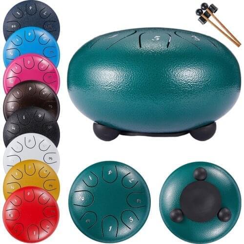 Professional 6 Inch 8 Tune Frame Drum Tounge Dram Percussion Musical Instruments for Adults Music Meditation drum