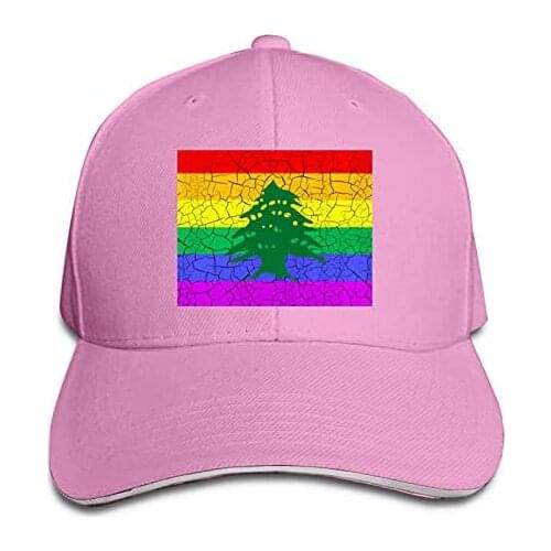 Lebanese Gay Flag Adjustable Sandwich Hat Baseball Hat Dad Hat Casquette Hat